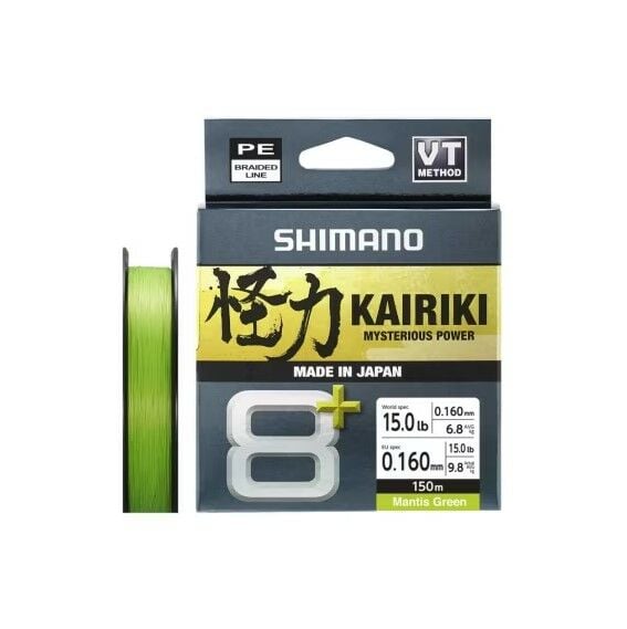 Shimano Line Kairiki 8+ 150m 0.16mm 9.8kg M. Green