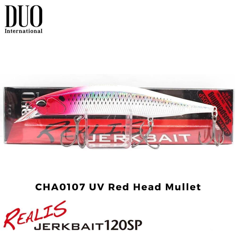 Duo Realis Jerkbait 120SP CPA0107 Red Head Mullet