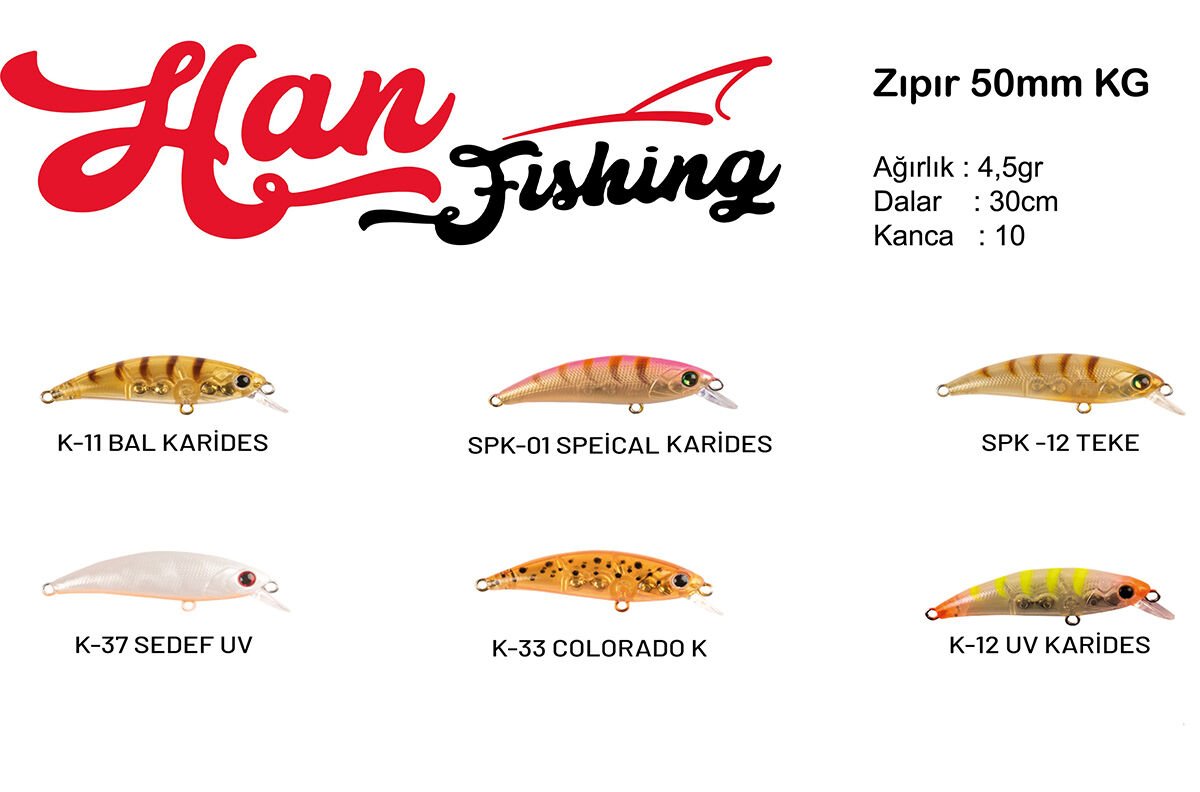 Hanfish Zıpır Kg 50mm 4,5gr Maket Balık
