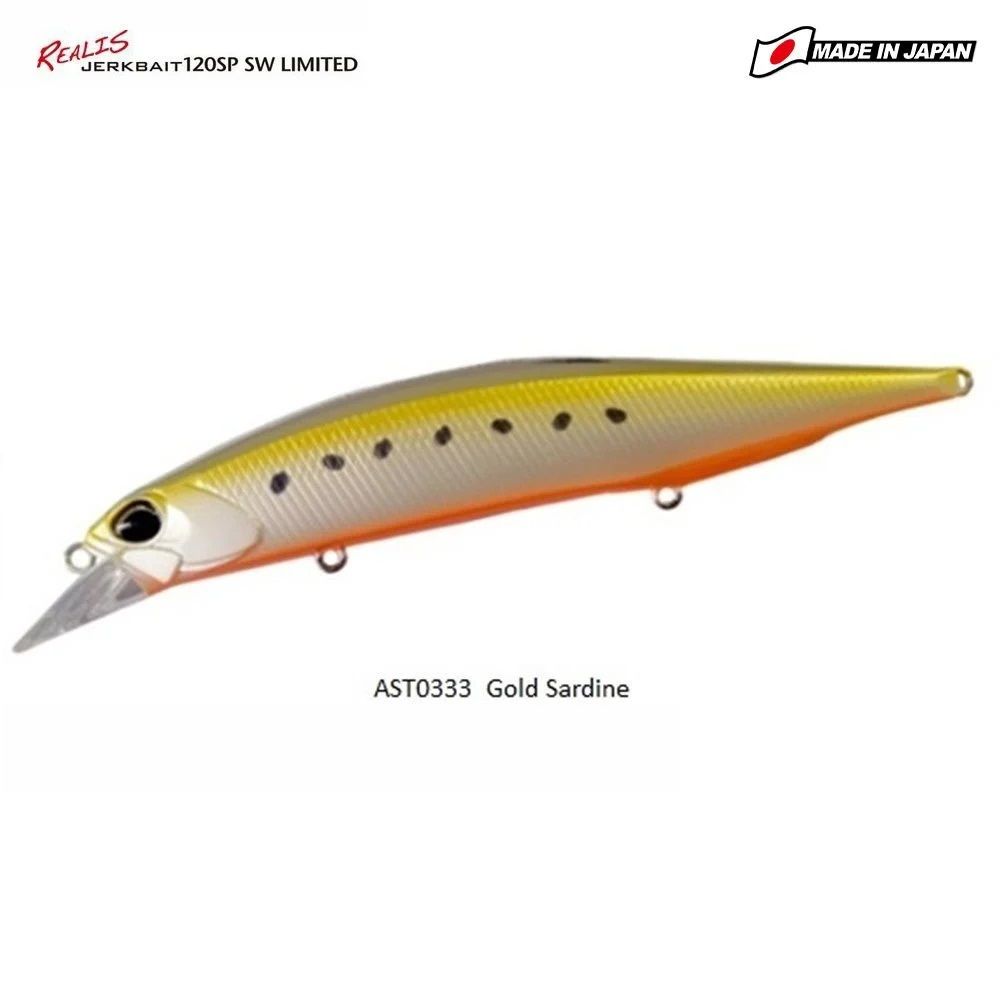 Duo Realis Jerkbait 120SP SW AST0333 Golden Sardine