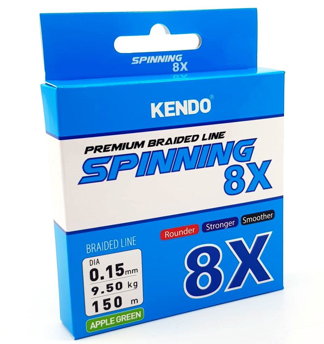 Kendo Spınnıng 8X Fıghtıng 150 mt Örgü ip (Apple Green) 0,15mm