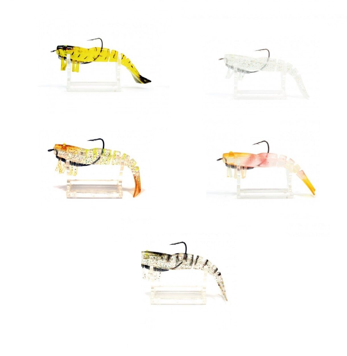 Captain 3064 Silikon Karides 3D 8,5 cm Suni Yem 8gr 5 'li Set