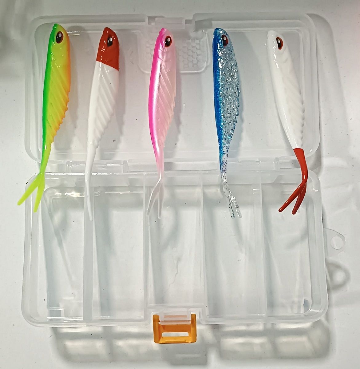 Delitay Balıkçılık Plastik Kutulu mix Grande Soft 12cm Silikon balık seti