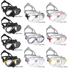 Cressi Eyes Evolution Crystal Dalış Maskesi CLEAR-RED