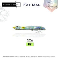 NANIWAOSAKASHI FAT MAN 135MM 26GR TOPWATER C034