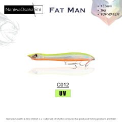 NANIWAOSAKASHI FAT MAN 135MM 26GR TOPWATER C012