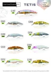 NANIWAOSAKASHI TETIS 70MM 9.6G SINKING MAKET BALIK