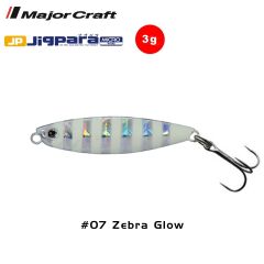 Major Craft Jigpara Micro JPM-3gr 30mm #07 Zebra Glow