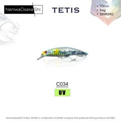NANIWAOSAKASHI TETIS 70MM 9.6G SINKING MAKET BALIK C034