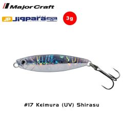 Major Craft Jigpara Micro JPM-3gr 30mm #17 Keimura(UV) Shirasu