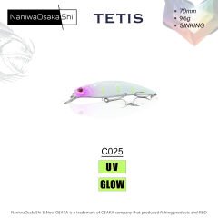 NANIWAOSAKASHI TETIS 70MM 9.6G SINKING MAKET BALIK C025