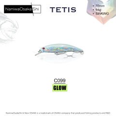 NANIWAOSAKASHI TETIS 70MM 9.6G SINKING MAKET BALIK C099