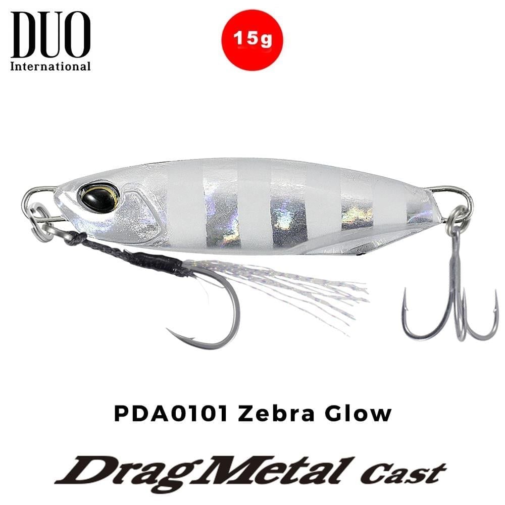 Duo Drag Metal Cast Jig 15gr. PDA0101 Zebra Glow