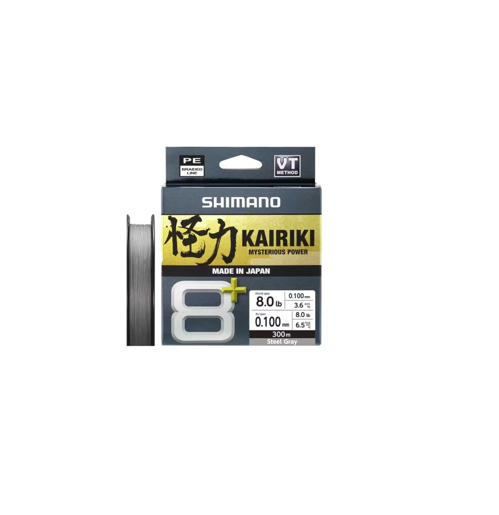 Shimano Kairiki 8+ 300 M Steel Grey İp Misina 0,10 mm