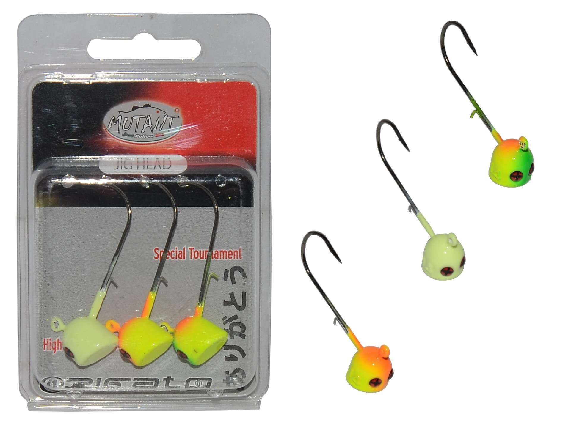 Mutant 6413 Jig Head Moite 3lü Mix Set Tırnaklı Jig Head Standart - 14 GR