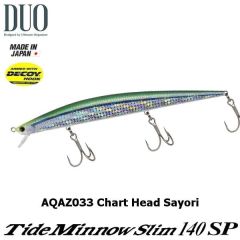 Duo Tide Minnow Slim 140SP AQAZ033 Chart Head Sayori