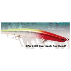 Duo Tide Minnow Slim Flyer 140 DPA0430 Chart Back Red Head OB