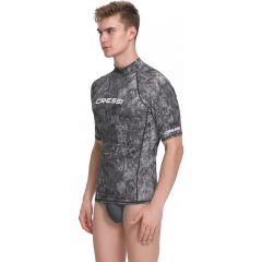 Cressi Rash Guard Man T-Shirt CAMO BLACK GREY - 3XL - NO:7