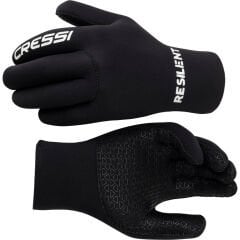 Cressi Resilient Dalış Eldiveni BLACK - 3MM - S