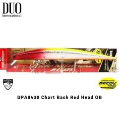 Duo Tide Minnow Slim Flyer 140 DPA0430 Chart Back Red Head OB