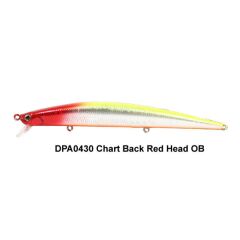 Duo Tide Minnow Slim Flyer 140 DPA0430 Chart Back Red Head OB