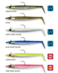 Savage Gear Sandeel V2 12 cm 22 gr 2+1 Green Silver
