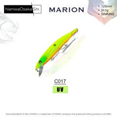 NANIWAOSAKASHI MARION 120MM 20,5GR SINKING MAKET BALIK C017