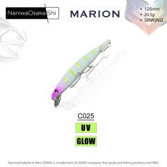 NANIWAOSAKASHI MARION 120MM 20,5GR SINKING MAKET BALIK C025
