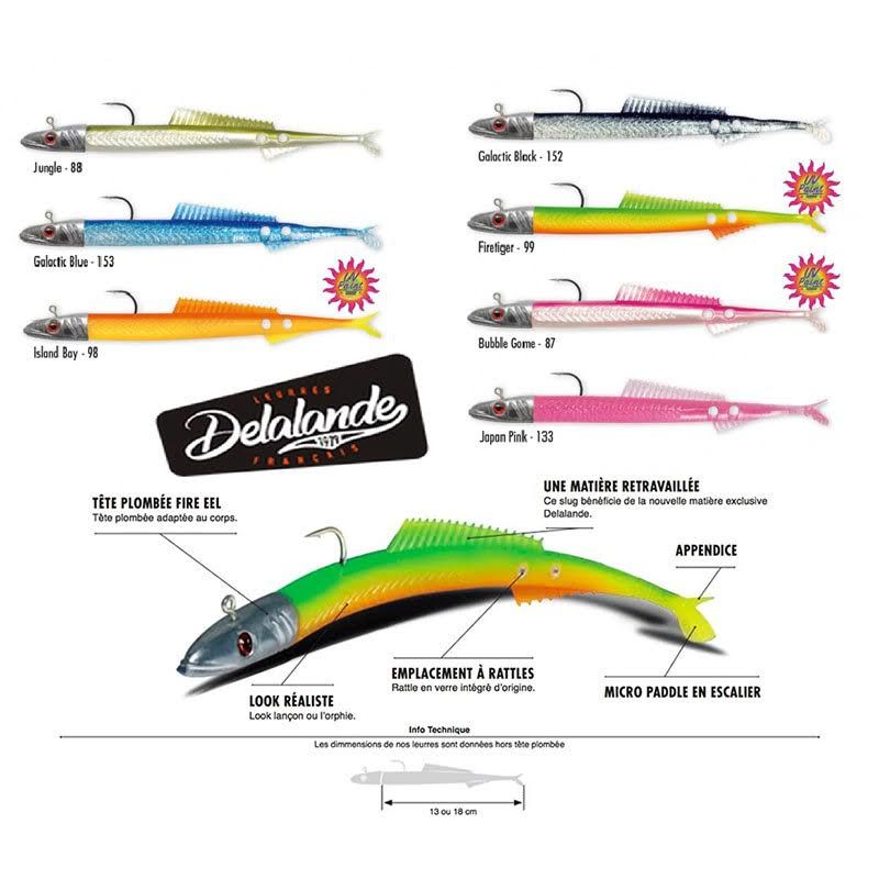 Delalande Fire Eel 130mm 10gr Silikon Yem