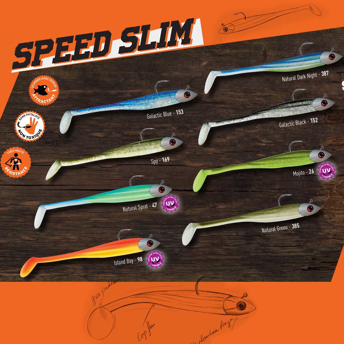 Delalande Speed Slim 140mm 20 gr Silikon Yem