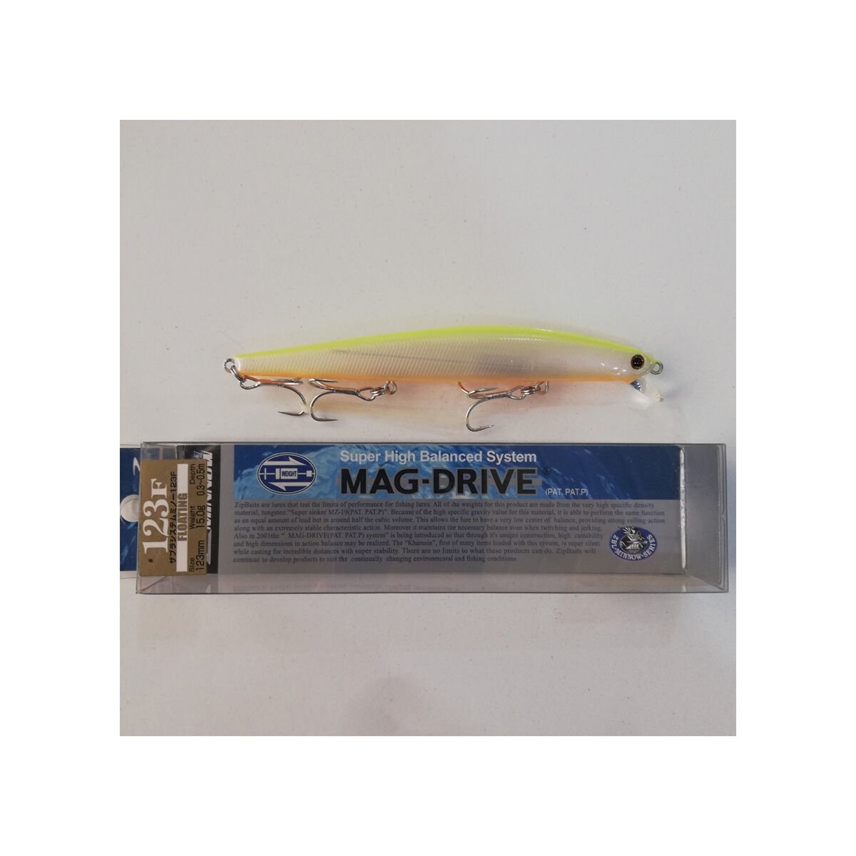 Zipbaits System Minnow 123F Mag Drive 15gr Maket Balık 635