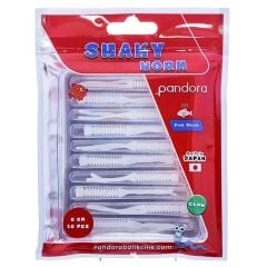 Pandora Shaky Worm 5 Cm Lrf Silikon Yem White Glow