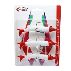 Captain 3067 Pluse Soft 12cm Turna Silikonu 3lü Set Suni Yem 1