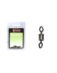 Captain 5005 Elmas Gözlü Fırdöndü 10lu Paket Black Nikel