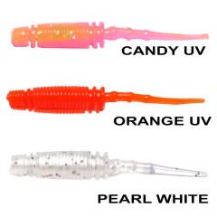 Ryuji Rock Worm 4cm Kokulu Silikon Yem CANDY UV