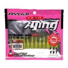 Ryuji Rock Worm 4cm Kokulu Silikon Yem PEARL WHITE GLOW