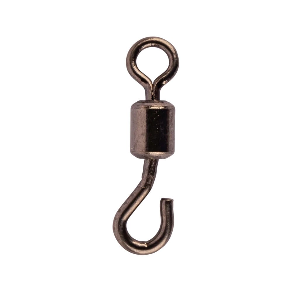 Mustad Open Eye Rolling Swivel DLT03 Fırdöndü BLACK - NO:8 - 10LU