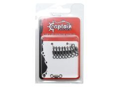 Captain 5009 Fırdöndü Rolling 10'lu Paket Black Nickel No:1