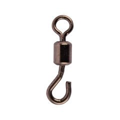 Mustad Open Eye Rolling Swivel DLT03 Fırdöndü BLACK - NO:4 - 10LU