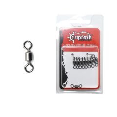 Captain 5009 Fırdöndü Rolling 10'lu Paket Black Nickel No:5
