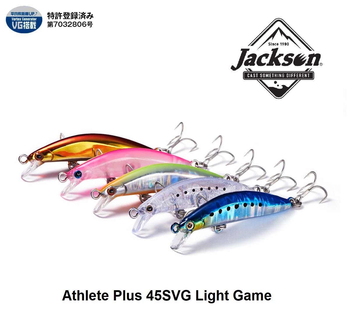 Jackson Athlete Plus 45SVG 2,2 gr Sinking Light Game Maket Balık