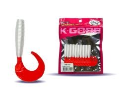 Mutant 3540 Micro Snap 6cm Levrek Silikonu 10lu Paket Suni Yem BEYAZKıRMZ