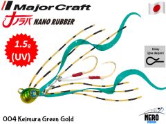 Major Craft Nano Rubber 1.5gr Major Craft Nano Rubber 1.5gr 004 Keimura Green Gold