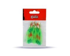 Captain 3594 Octopus Curly 6cm Ahtapot Sübye 5li Paket Suni Yem 5