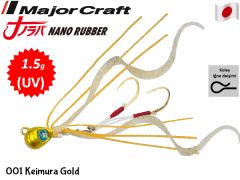 Major Craft Nano Rubber 1.5gr Major Craft Nano Rubber 1.5gr 001 Keimura Gold