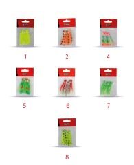 Captain 3594 Octopus Curly 6cm Ahtapot Sübye 5li Paket Suni Yem 1