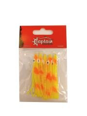 Captain 3594 Octopus Curly 6cm Ahtapot Sübye 5li Paket Suni Yem 8