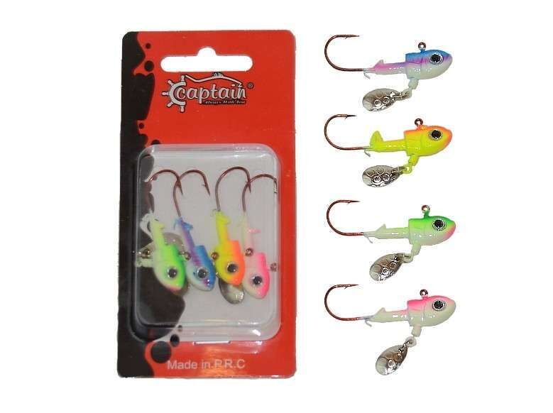 Captain 6416 Jig Head Rapstory 4lü Mix Set Kaşıklı Jig Head Standart - 10 GR