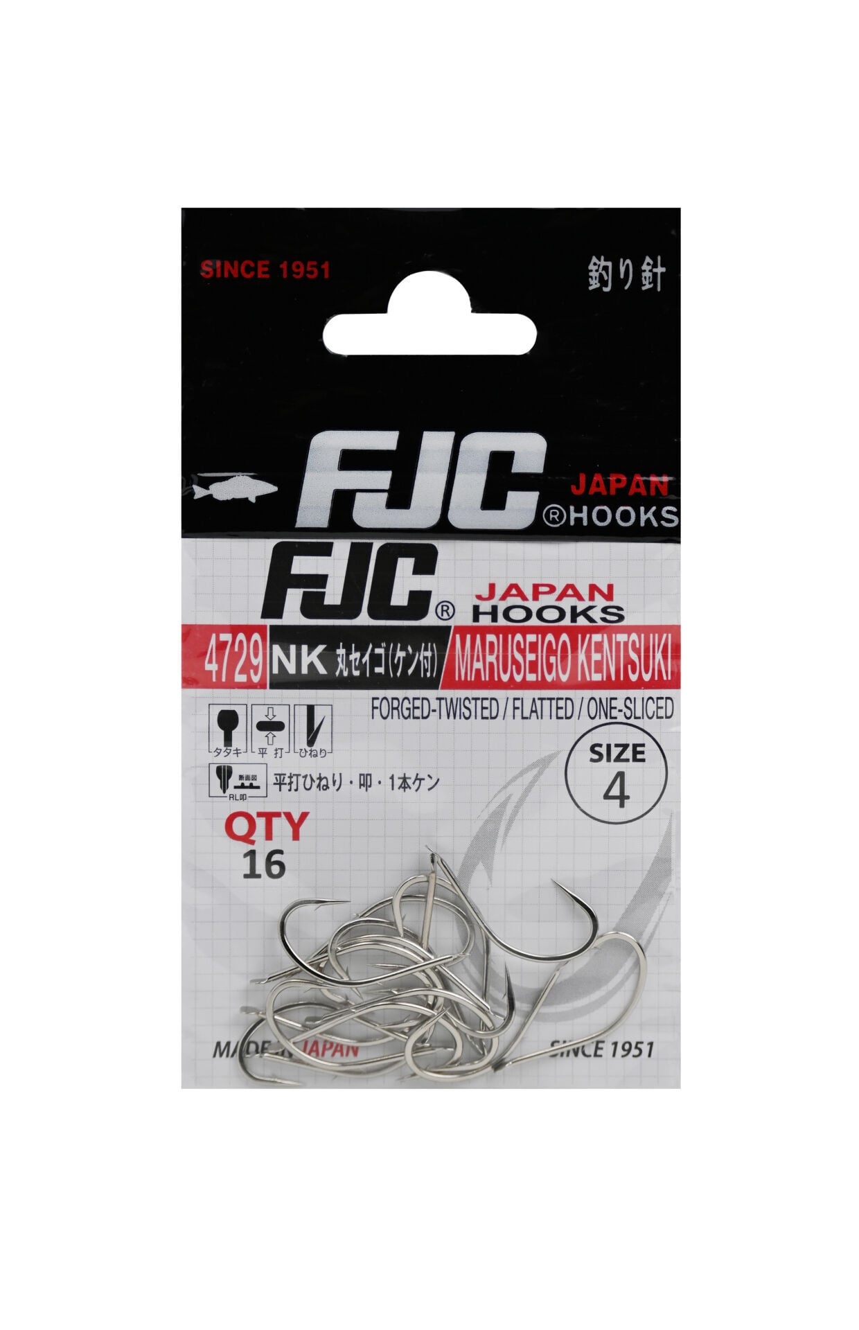 FJC 4729NK Maruseigo Kentsuki Nikel Japon Olta İğnesi 1