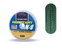 Captain Resistant PE 4 Kat İp Misina 100mt Yeşil Standart - 0.35 MM